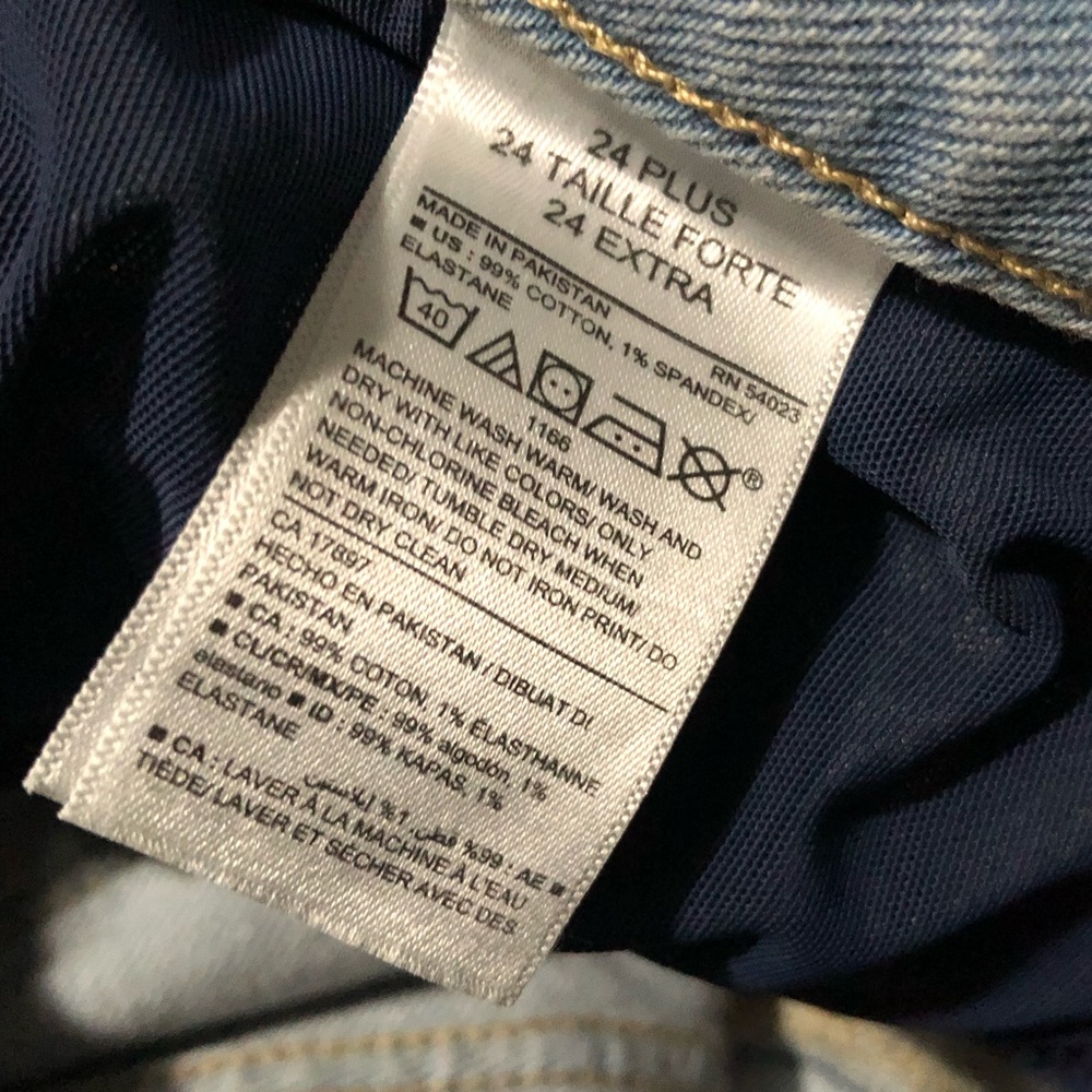 Old Navy Womens Boyfriend High Rise Denim Light Blue Distressed MoM Jeans Sz 24 - Picture 6 of 8